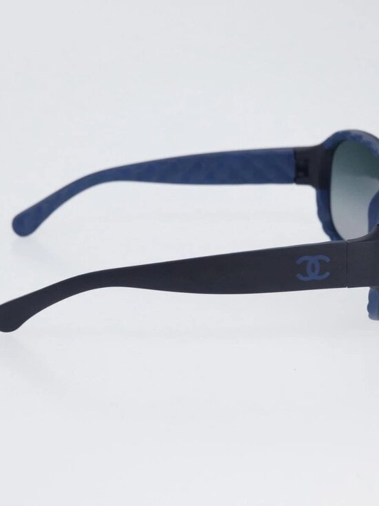 CHANEL Sunglasses plastic Blue CC Auth BA10703 main image 10
